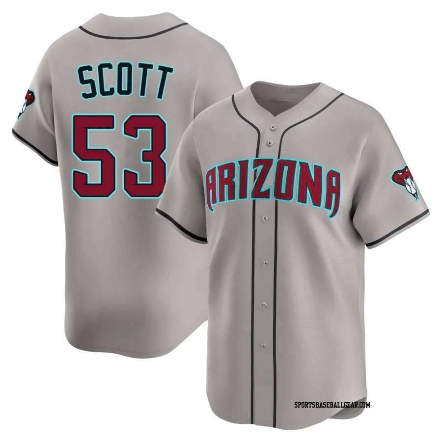 Tayler Scott Youth Arizona Diamondbacks Gray Limited Alternate Jersey