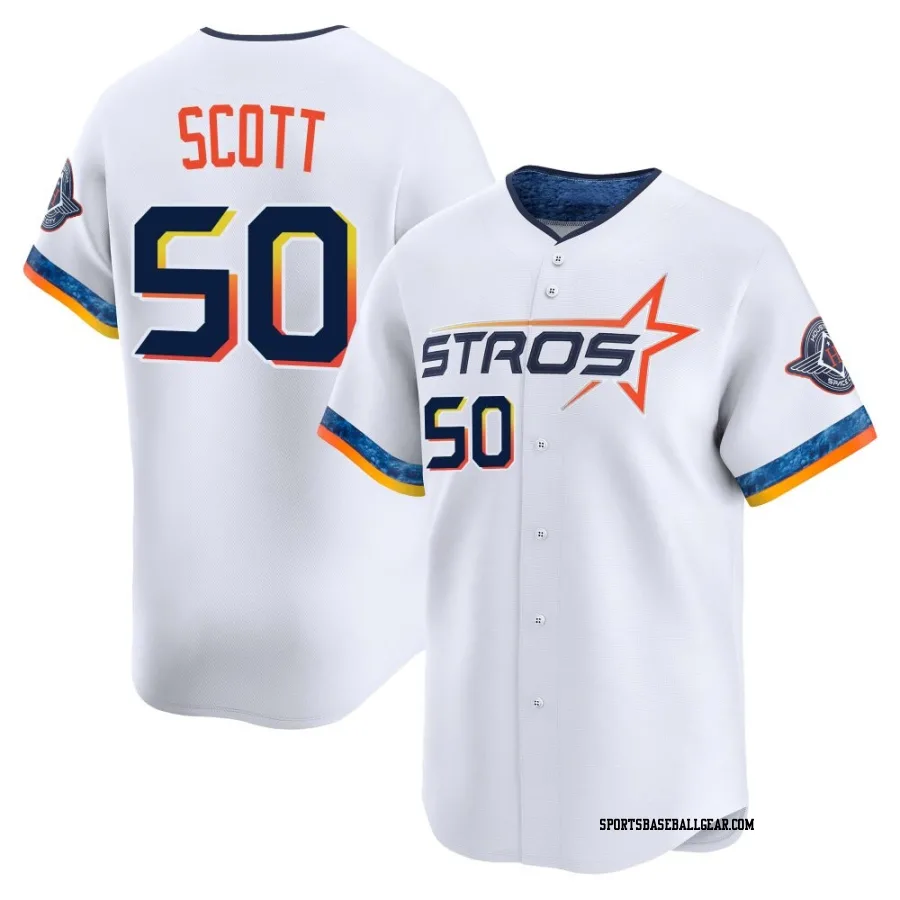 Tayler Scott Youth Houston Astros White Limited 2025 City Connect Jersey