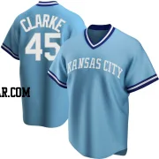 Taylor Clarke Men's Kansas City Royals Light Blue Replica Road Cooperstown Collection Jersey