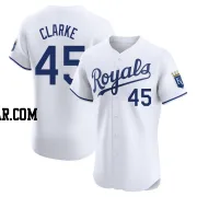 Taylor Clarke Men's Kansas City Royals White Elite Home Jersey