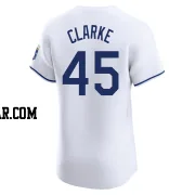 Taylor Clarke Men's Kansas City Royals White Elite Home Jersey