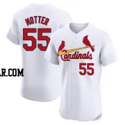 Taylor Motter Men's St. Louis Cardinals White Elite Home Jersey