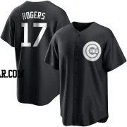 Taylor Rogers Men's Chicago Cubs Black/White Replica Jersey