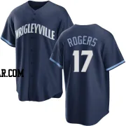 Taylor Rogers Youth Chicago Cubs Navy Replica 2021 City Connect Jersey