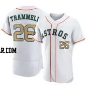 Taylor Trammell Men's Houston Astros Gold Authentic White 2023 Collection Jersey