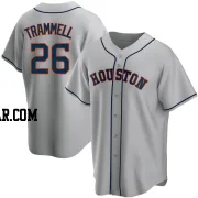 Taylor Trammell Men's Houston Astros Gray Replica Road Jersey