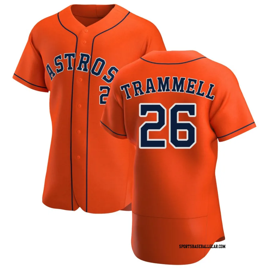 Taylor Trammell Men's Houston Astros Orange Authentic Alternate Jersey