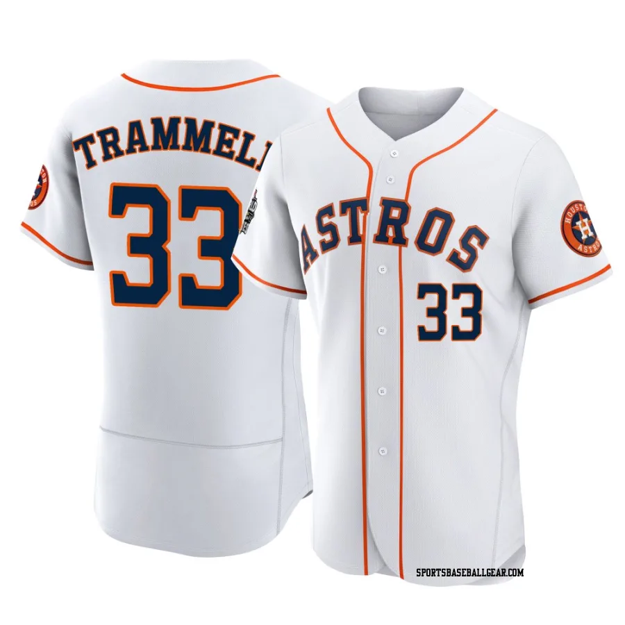 Taylor Trammell Men's Houston Astros White Authentic 2022 World Series Home Jersey