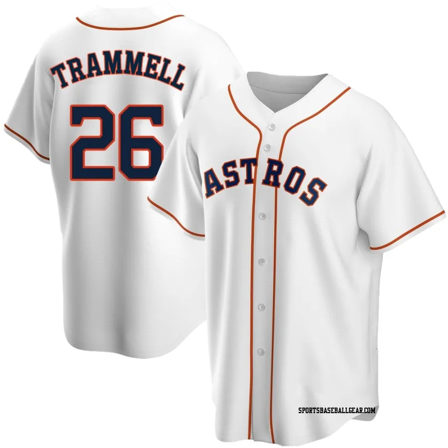 Taylor Trammell Men's Houston Astros White Replica Home Jersey