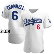 Taylor Trammell Men's Los Angeles Dodgers White Authentic Home Jersey