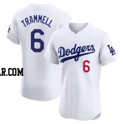 Taylor Trammell Men's Los Angeles Dodgers White Elite Home Jersey