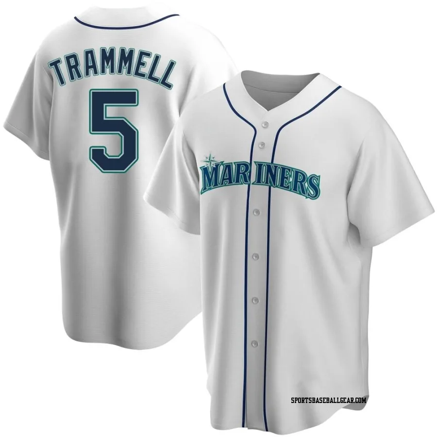Taylor Trammell Men's Seattle Mariners White Replica Home Jersey
