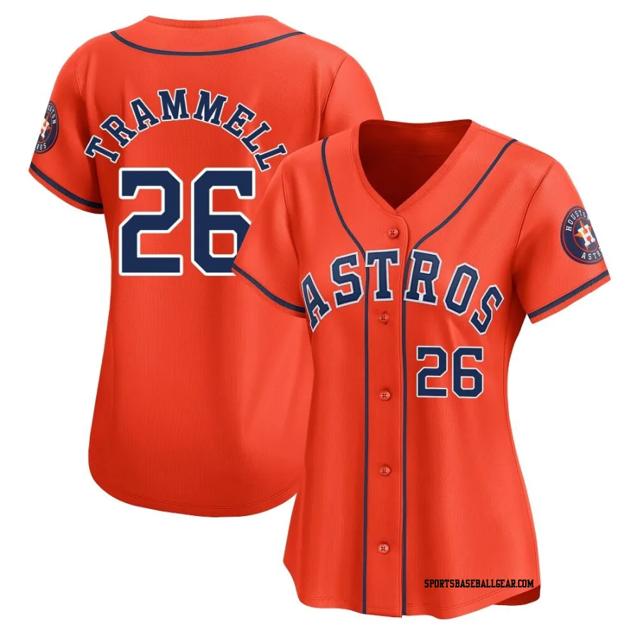 Taylor Trammell Women's Houston Astros Orange Limited Alternate Jersey