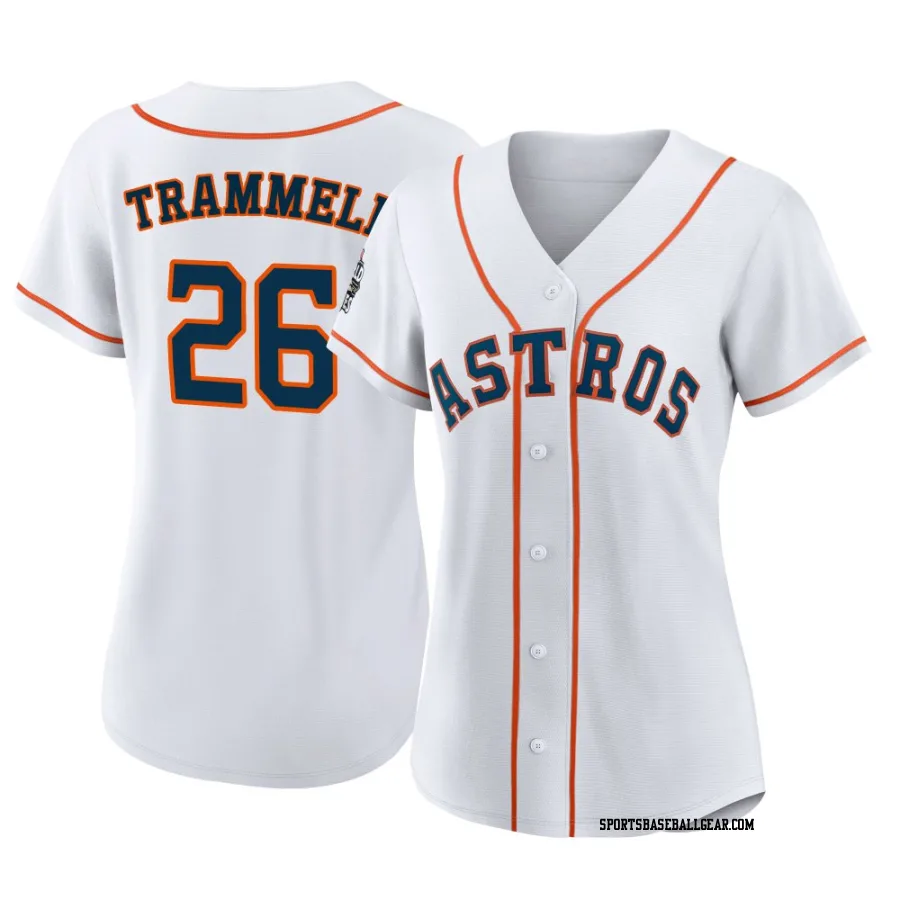 Taylor Trammell Women's Houston Astros White Authentic 2022 World Series Home Jersey