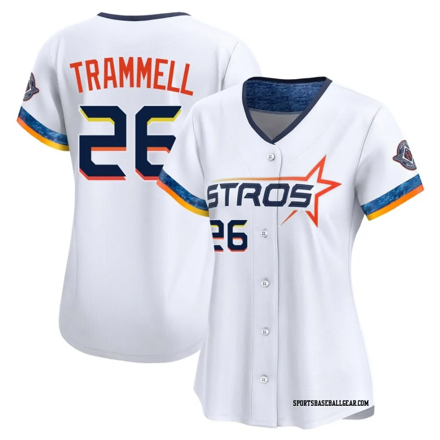 Taylor Trammell Women's Houston Astros White Limited 2025 City Connect Jersey