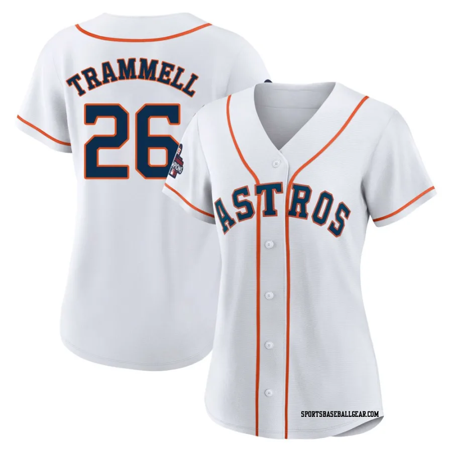 Taylor Trammell Women's Houston Astros White Replica 2022 World Series Champions Home Jersey