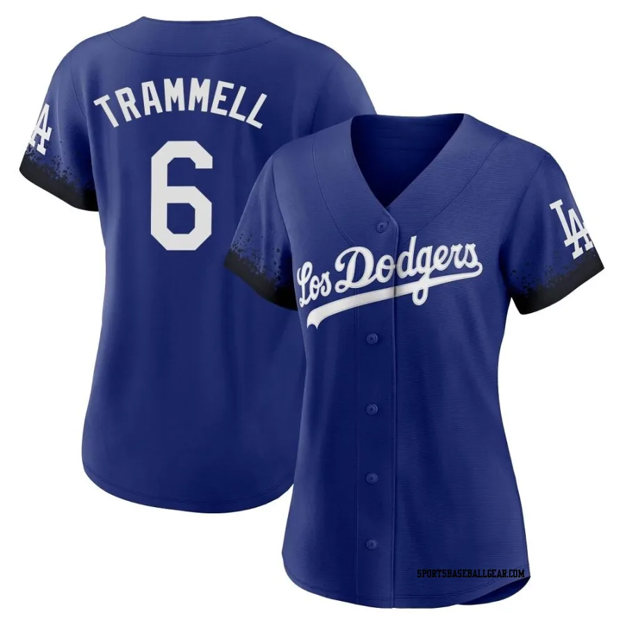 Taylor Trammell Women's Los Angeles Dodgers Royal Authentic 2021 City Connect Jersey