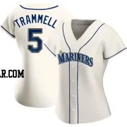 Taylor Trammell Women's Seattle Mariners Cream Replica Alternate Jersey