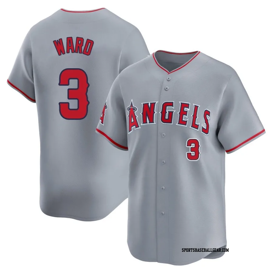Taylor Ward Men's Los Angeles Angels Gray Limited Away Jersey
