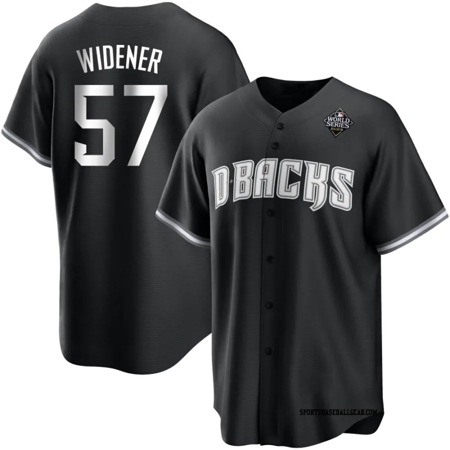 Taylor Widener Youth Arizona Diamondbacks White Replica Black 2023 World Series Jersey