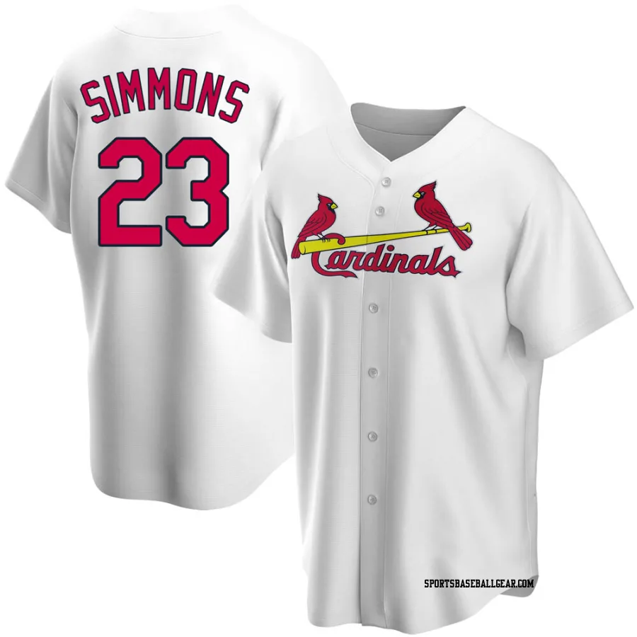 Ted Simmons Youth St. Louis Cardinals White Replica Home Jersey