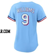 Ted Williams Women's Texas Rangers Light Blue Replica Alternate Jersey