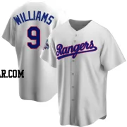 Ted Williams Youth Texas Rangers White Replica Home Cooperstown Collection 2023 World Series Champions Jersey