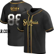 Tekoah Roby Men's St. Louis Cardinals Black Golden Replica Alternate Jersey