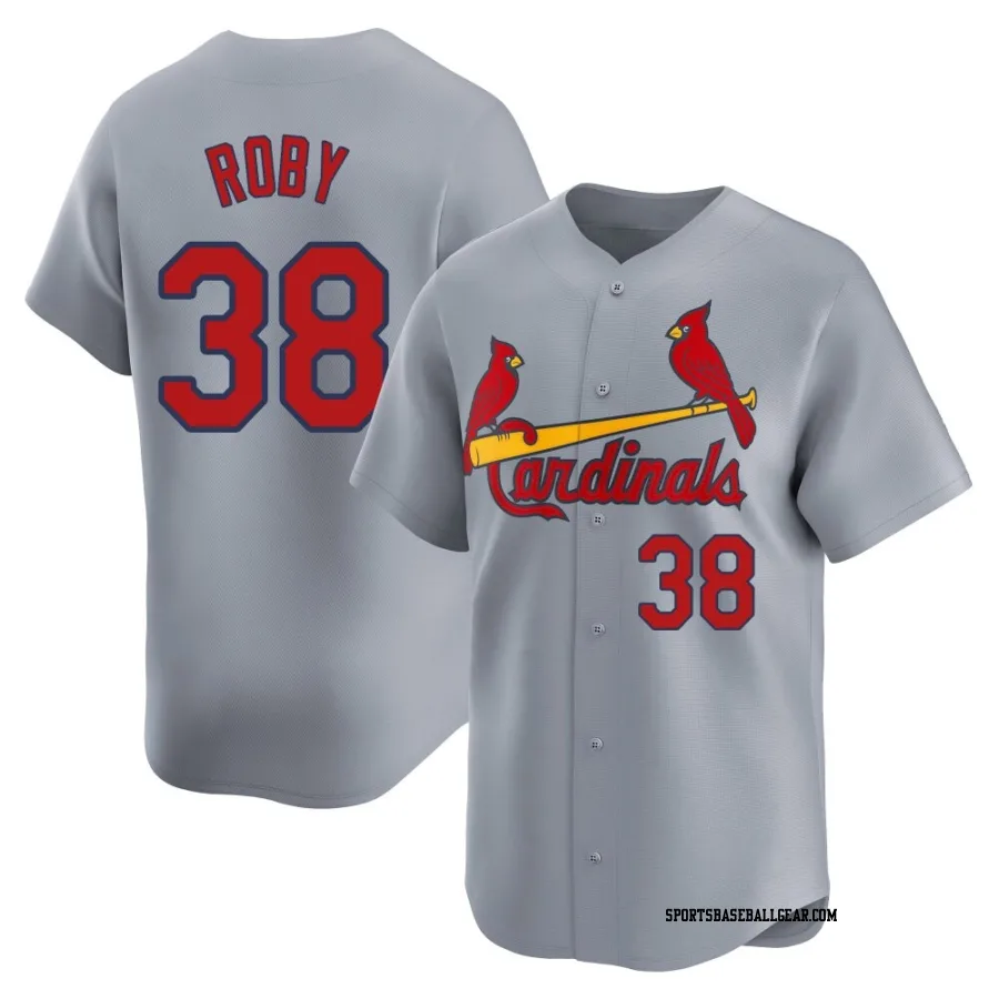 Tekoah Roby Men's St. Louis Cardinals Gray Limited Away Jersey