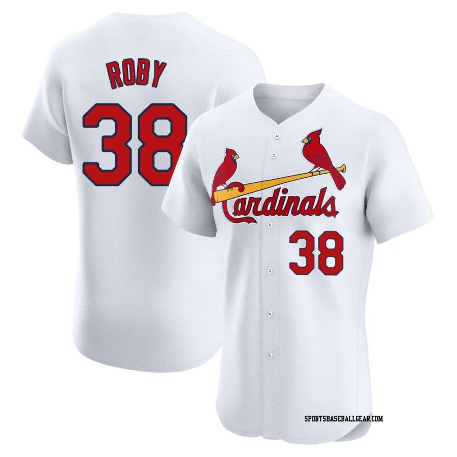 Tekoah Roby Men's St. Louis Cardinals White Elite Home Jersey