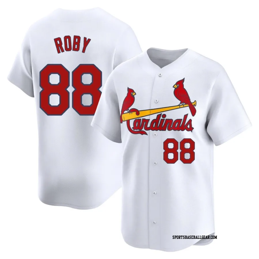 Tekoah Roby Men's St. Louis Cardinals White Limited Home Jersey
