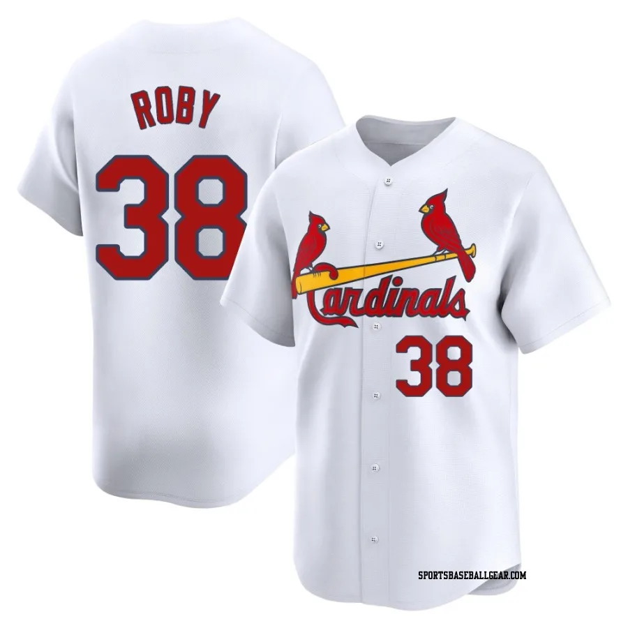 Tekoah Roby Men's St. Louis Cardinals White Limited Home Jersey