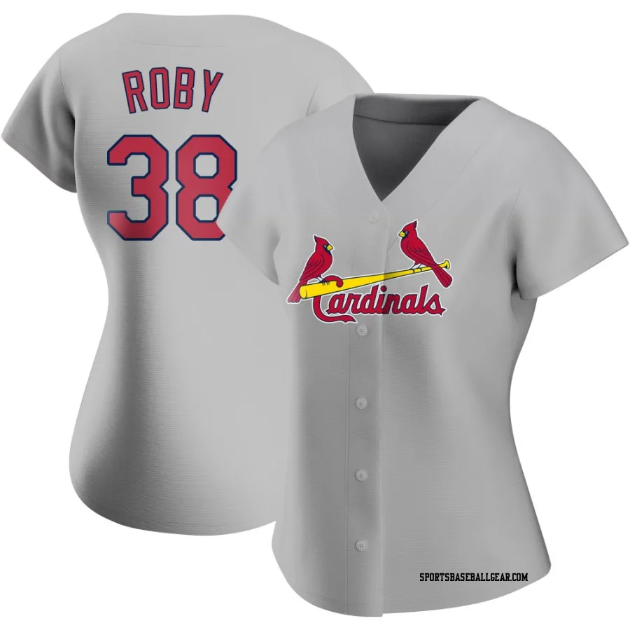 Tekoah Roby Women's St. Louis Cardinals Gray Replica Road Jersey