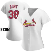 Tekoah Roby Women's St. Louis Cardinals White Authentic Home Jersey