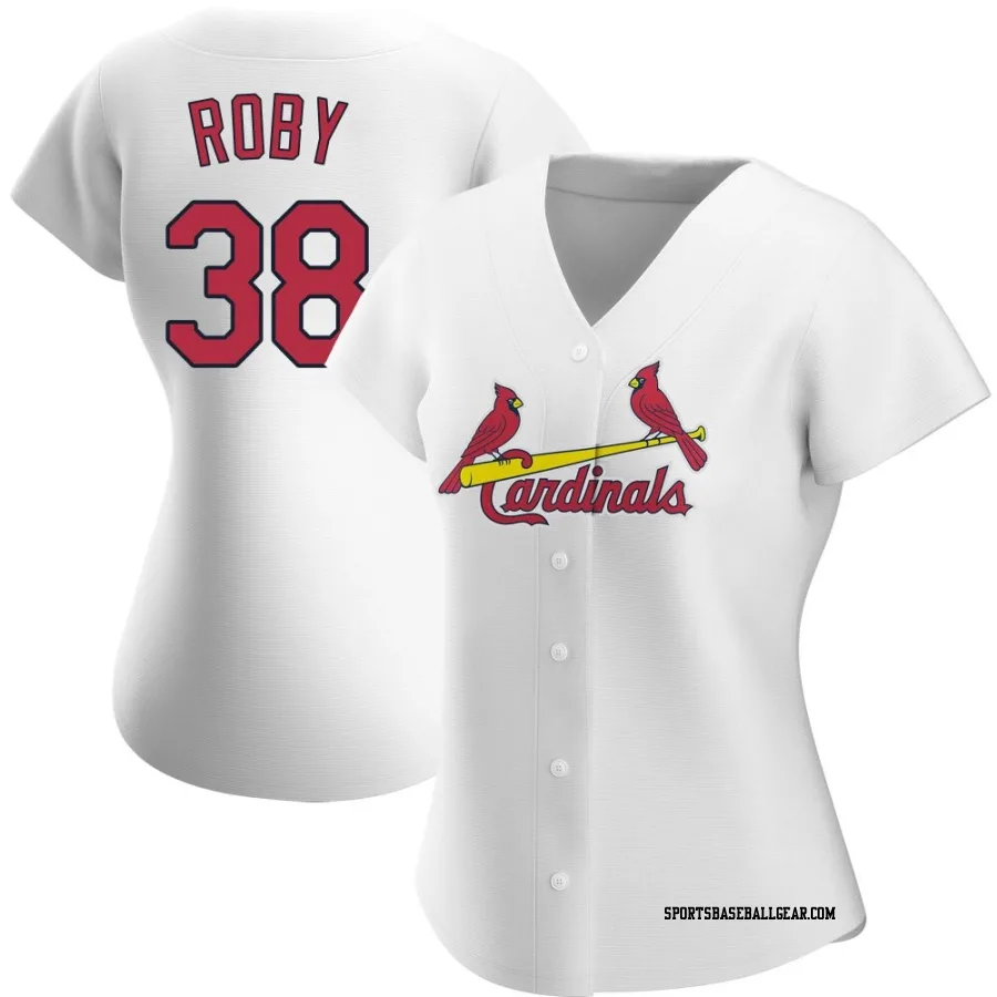 Tekoah Roby Women's St. Louis Cardinals White Authentic Home Jersey