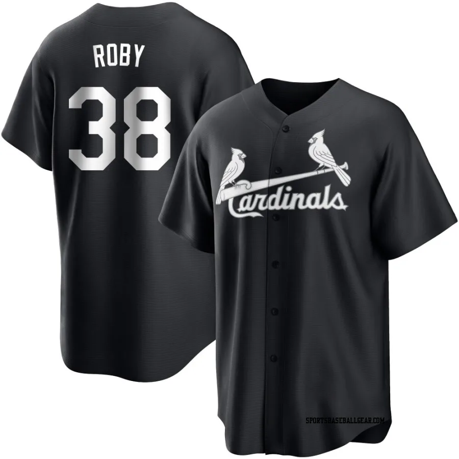 Tekoah Roby Youth St. Louis Cardinals Black/White Replica Jersey