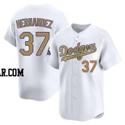 Teoscar Hernandez Youth Los Angeles Dodgers Gold Limited White 2025 Collection Jersey