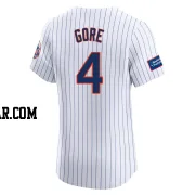 Terrance Gore Men's New York Mets White Elite Home Patch Jersey