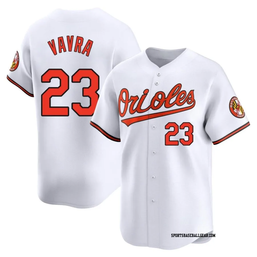 Terrin Vavra Men's Baltimore Orioles White Limited Home Jersey