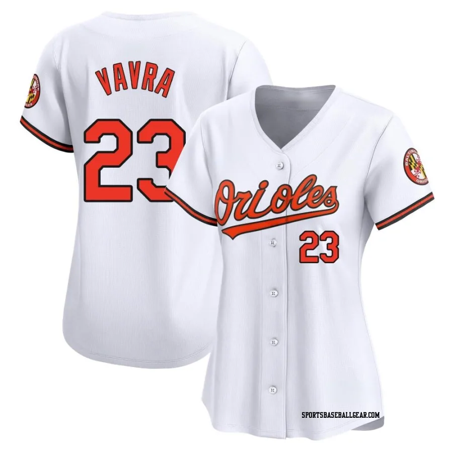 Terrin Vavra Women's Baltimore Orioles White Limited Home Jersey