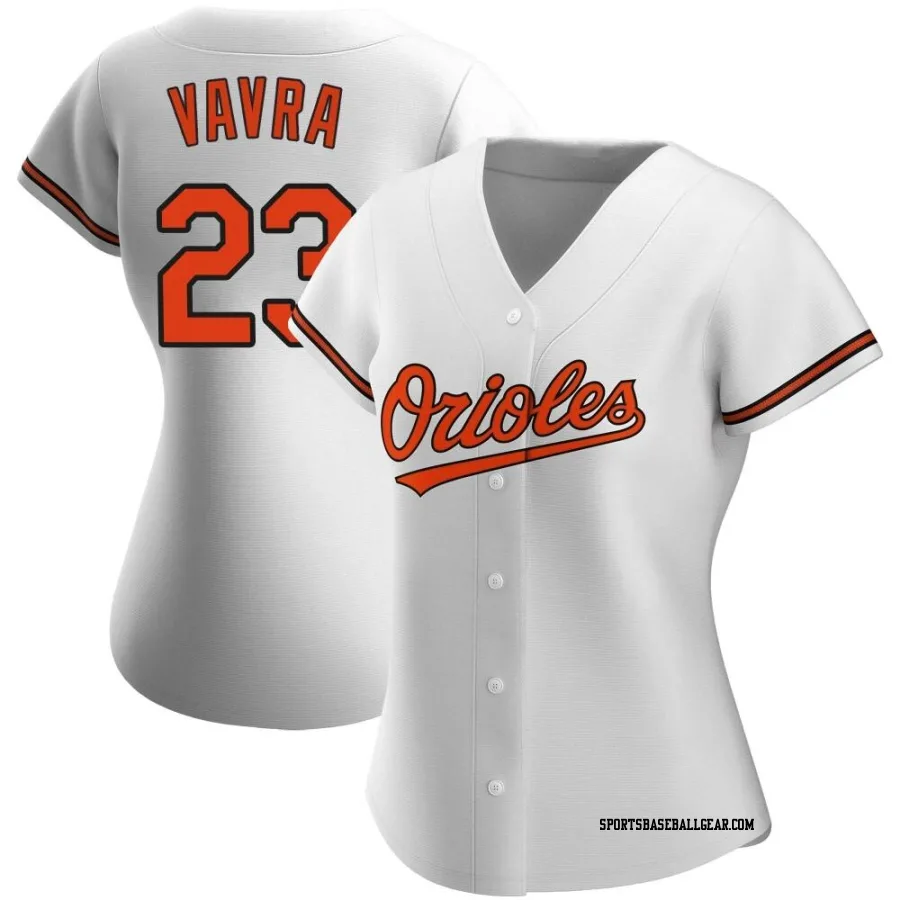 Terrin Vavra Women's Baltimore Orioles White Replica Home Jersey