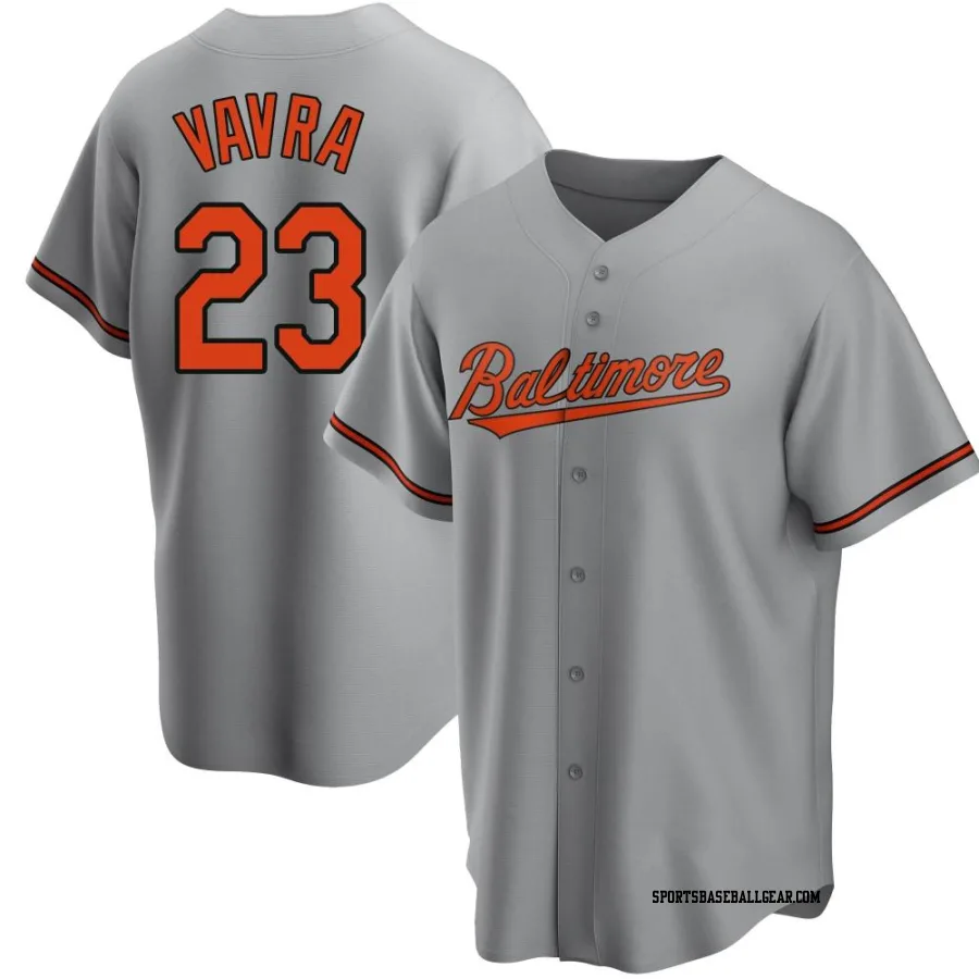 Terrin Vavra Youth Baltimore Orioles Gray Replica Road Jersey