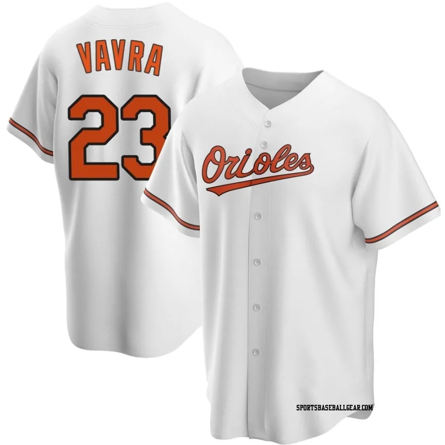 Terrin Vavra Youth Baltimore Orioles White Replica Home Jersey