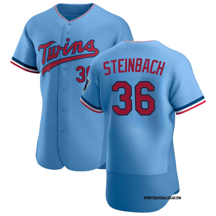 Terry Steinbach Men's Minnesota Twins Light Blue Authentic Alternate Jersey