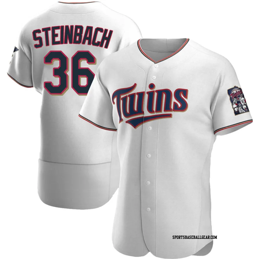 Terry Steinbach Men's Minnesota Twins White Authentic Home Jersey