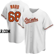 Thaddeus Ward Men's Baltimore Orioles White Replica Home Jersey