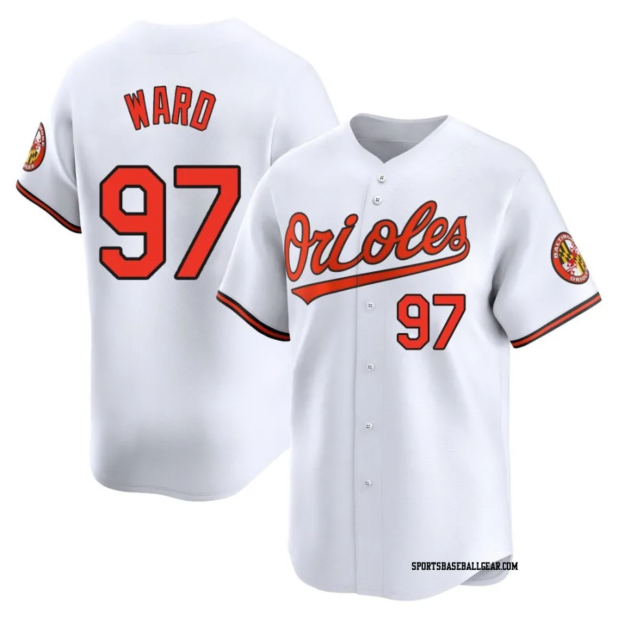 Thaddeus Ward Youth Baltimore Orioles White Limited Home Jersey