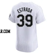 Thairo Estrada Men's Colorado Rockies White Elite Home Jersey