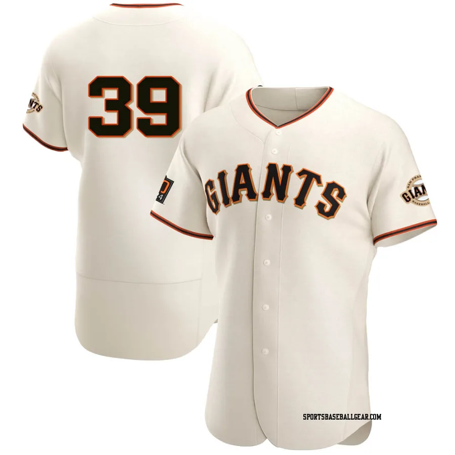 Thairo Estrada Men's San Francisco Giants Cream Authentic Home Jersey