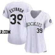 Thairo Estrada Women's Colorado Rockies White Limited Home Jersey